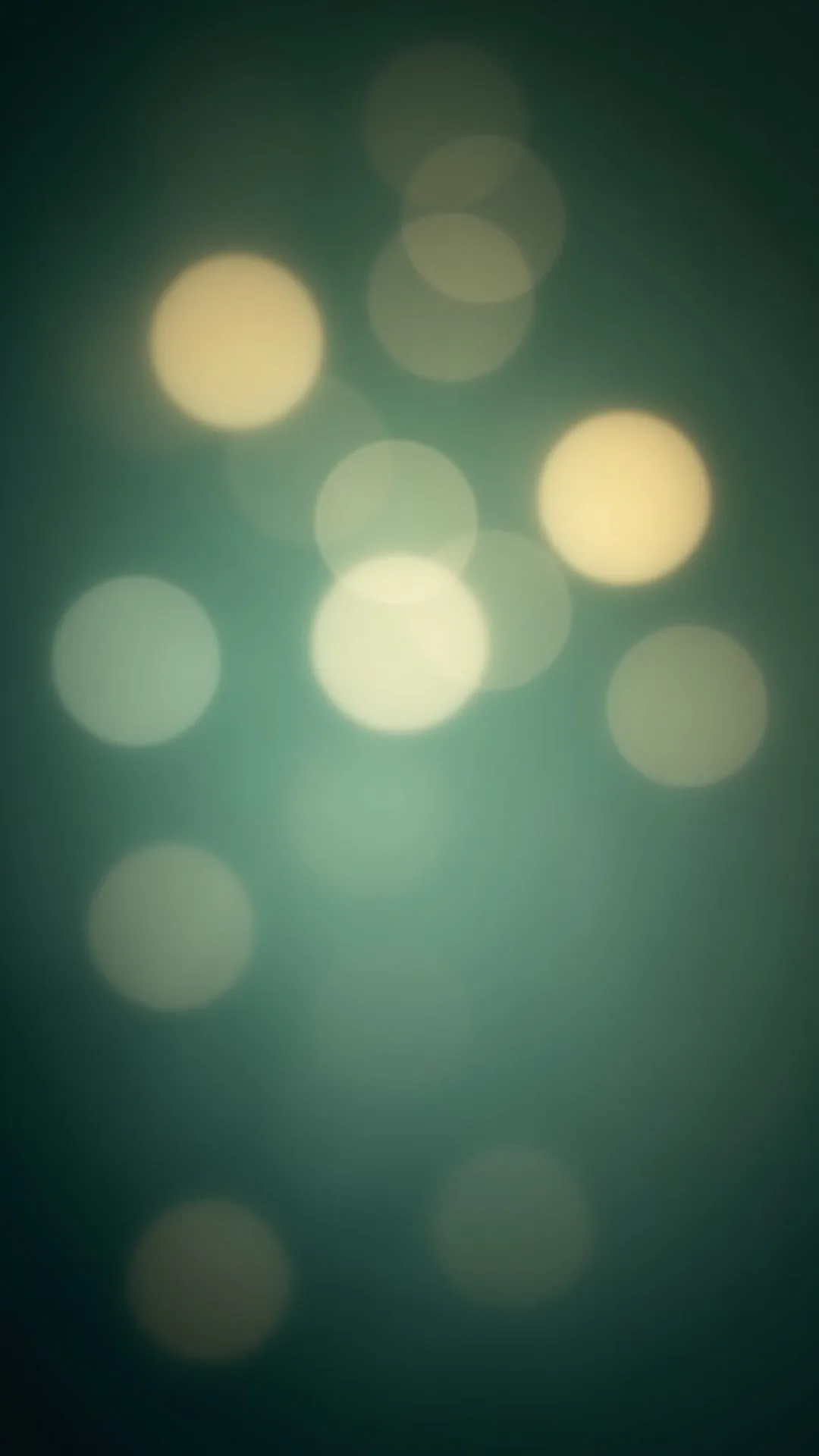 Blurred Bokeh Lights in Mint