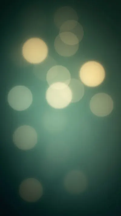 Blurred Bokeh Lights in Mint