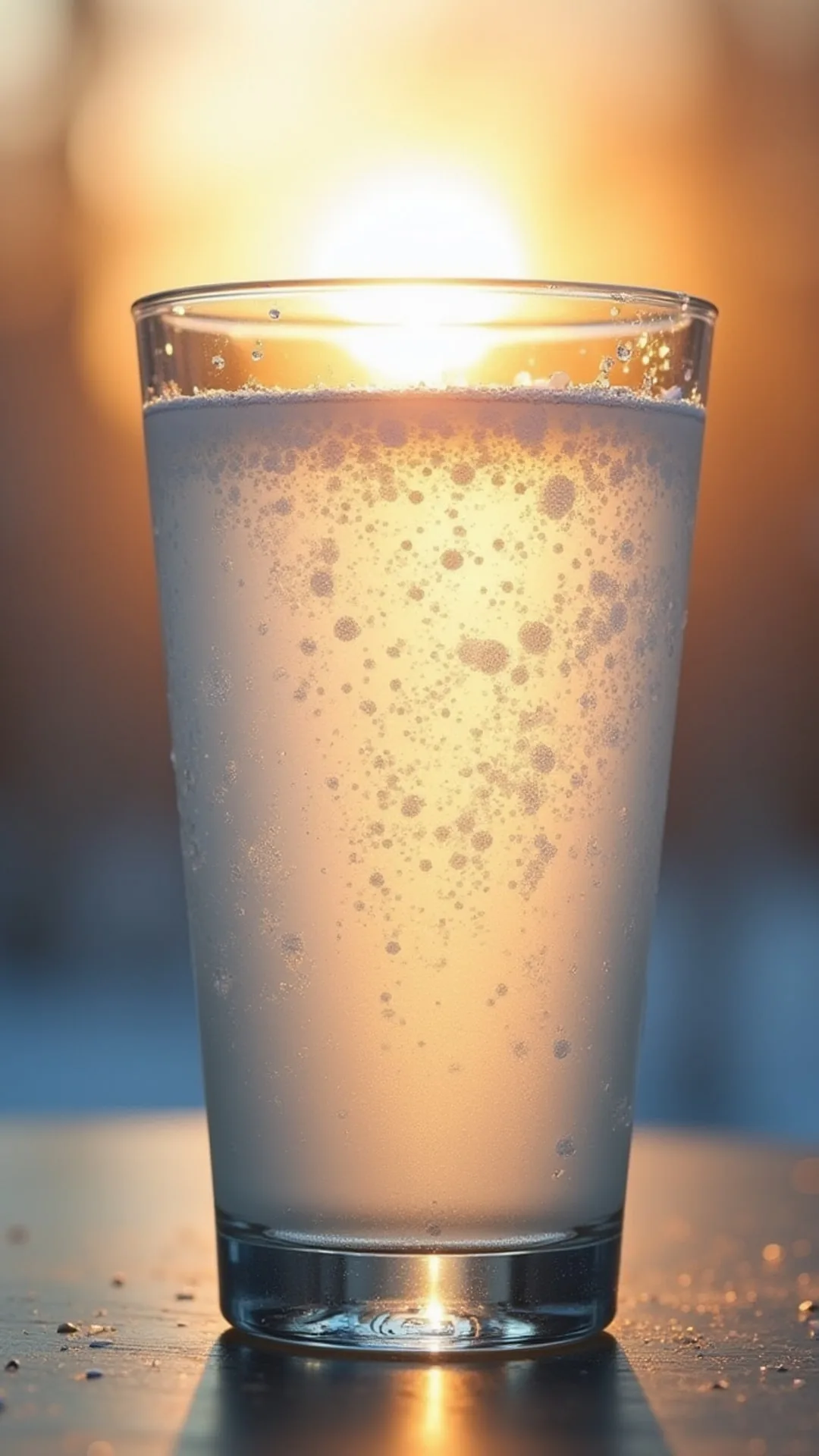 Frosted Glass with Light Behind