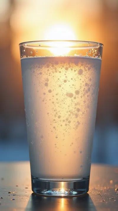Frosted Glass with Light Behind