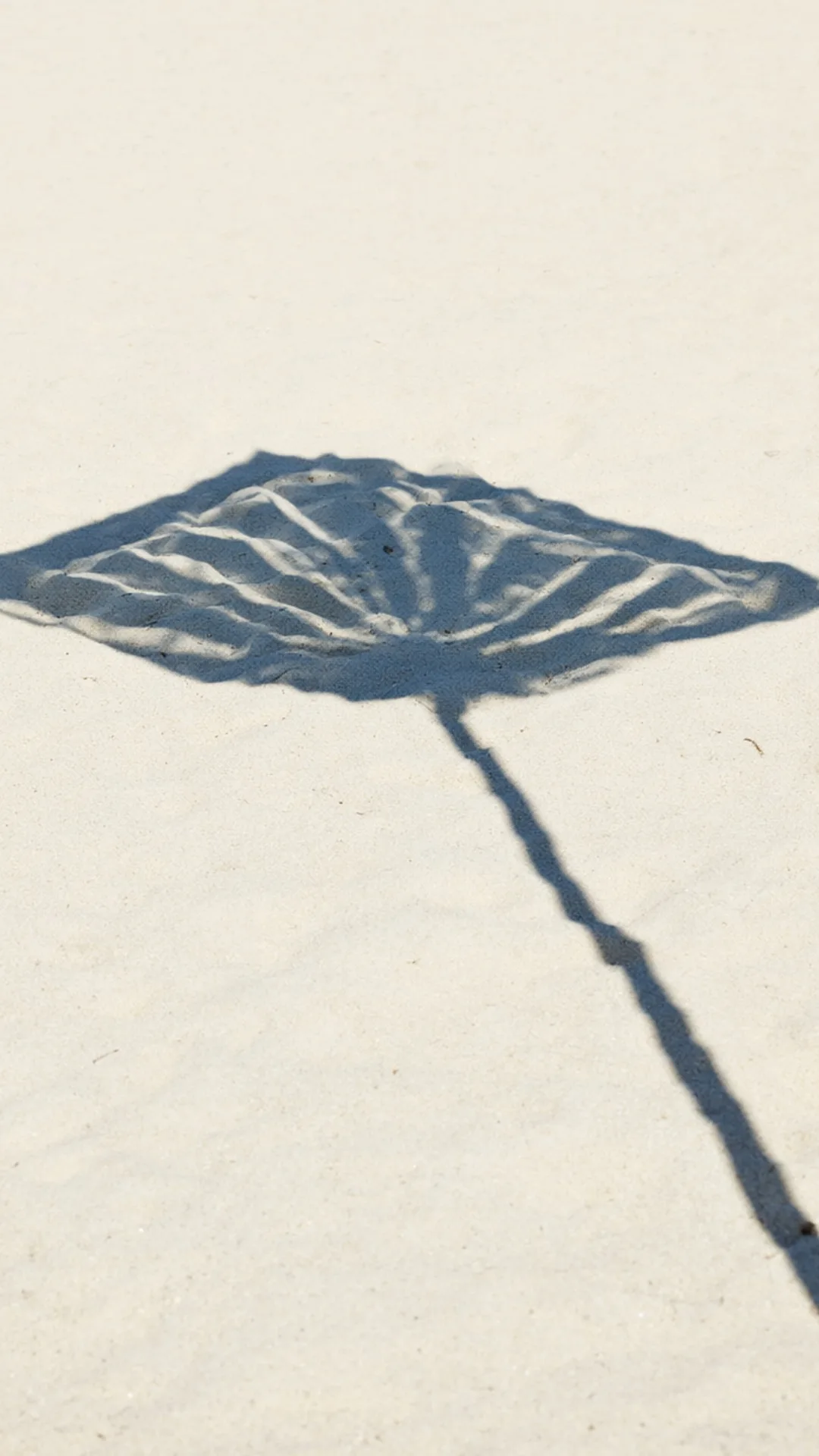 Minimal Beach Umbrella Shadow