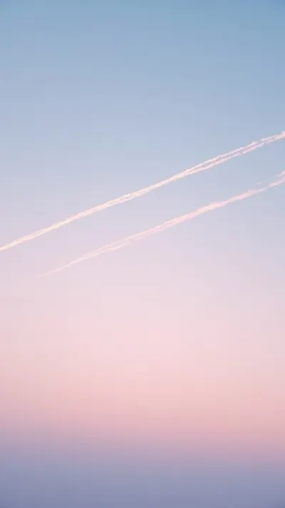 Vapor Trails in a Pastel Sky