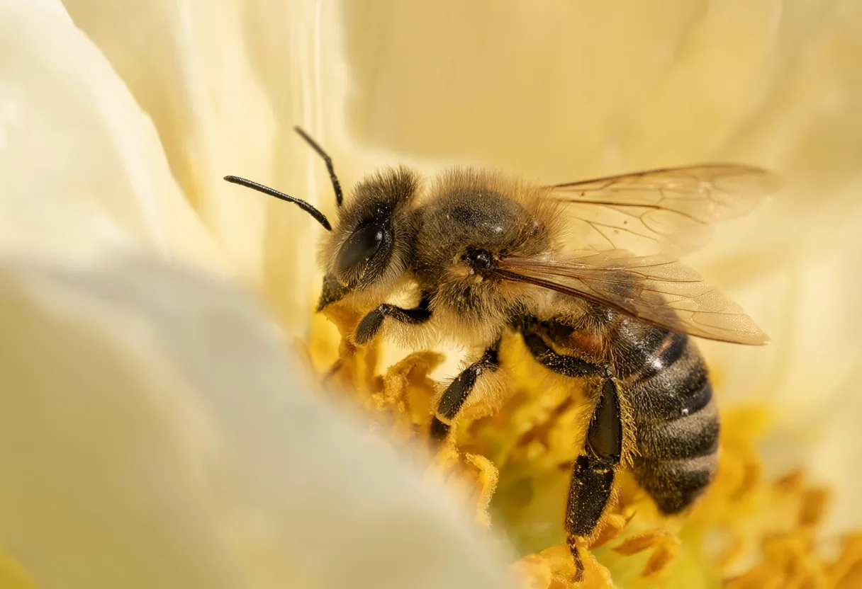 Bee Collecting Pollen