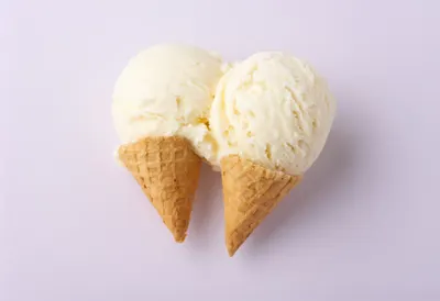 Vanilla Ice Cream with Waffle Cone