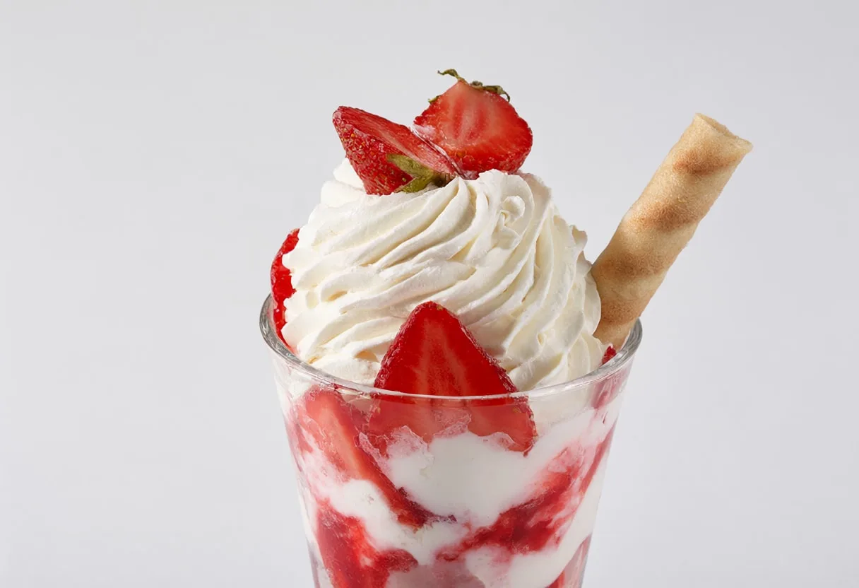 Strawberry Sundae Glass