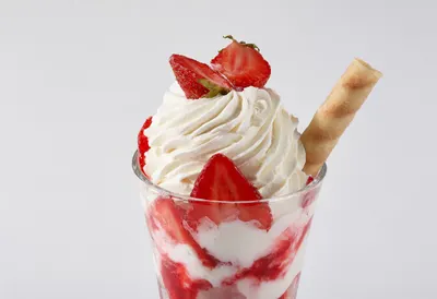 Strawberry Sundae Glass