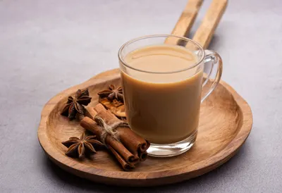 Chai with Cinnamon Sticks