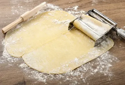 Fresh Pasta Making on a Table
