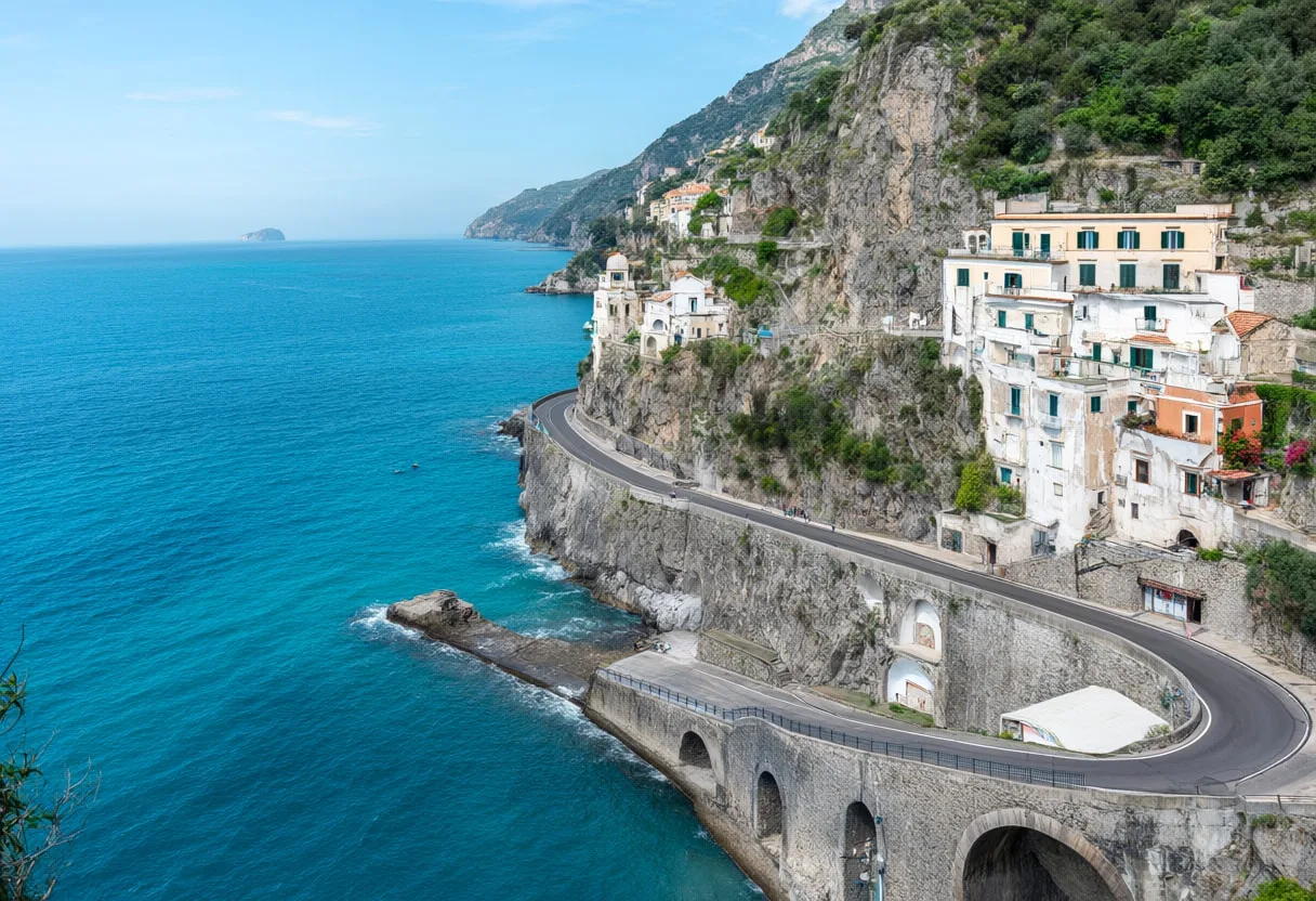 Amalfi Coast Winding Road