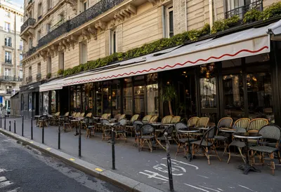 Paris Street with a Cafe Terrace
