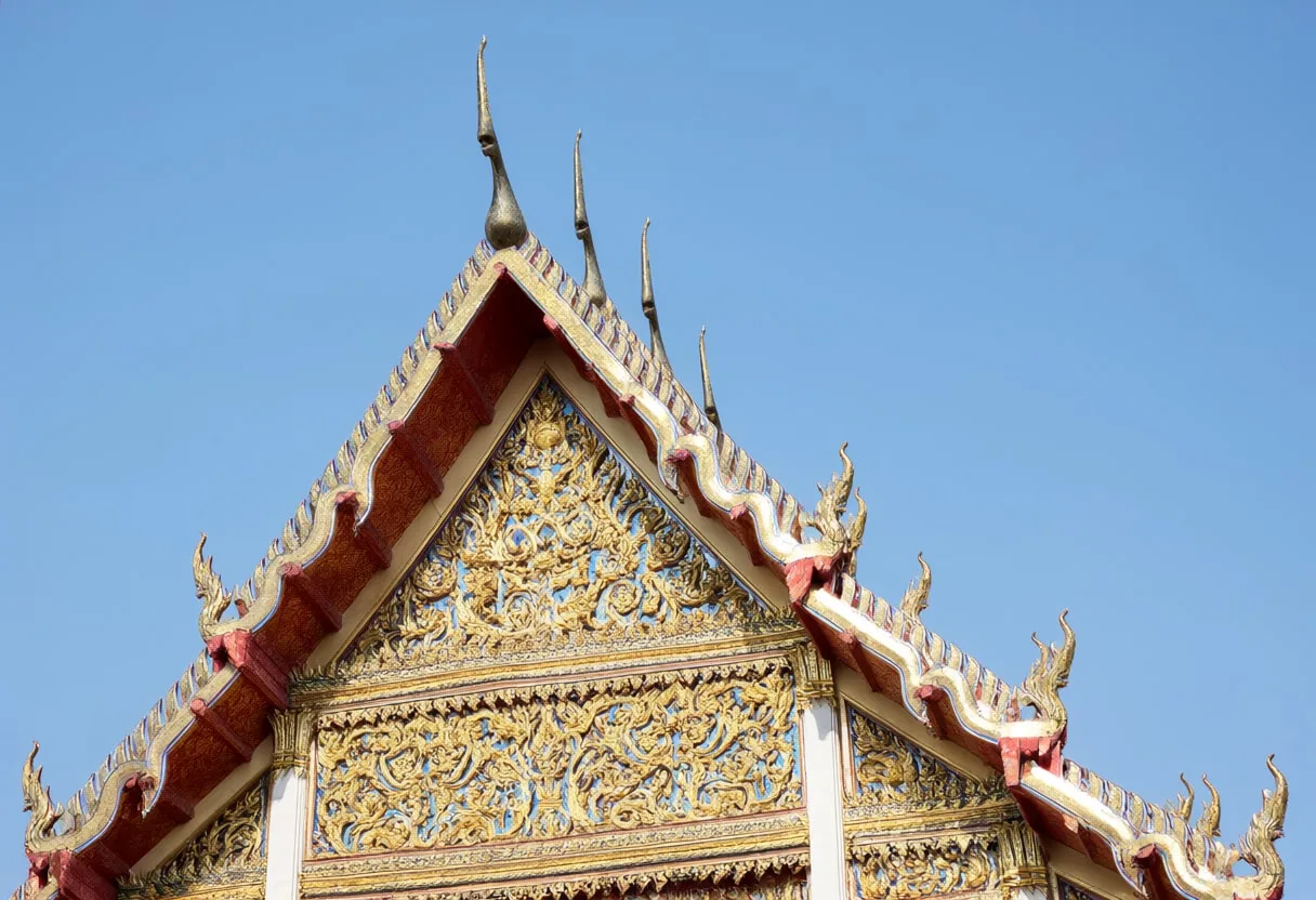 Thai Temple Roof Detail