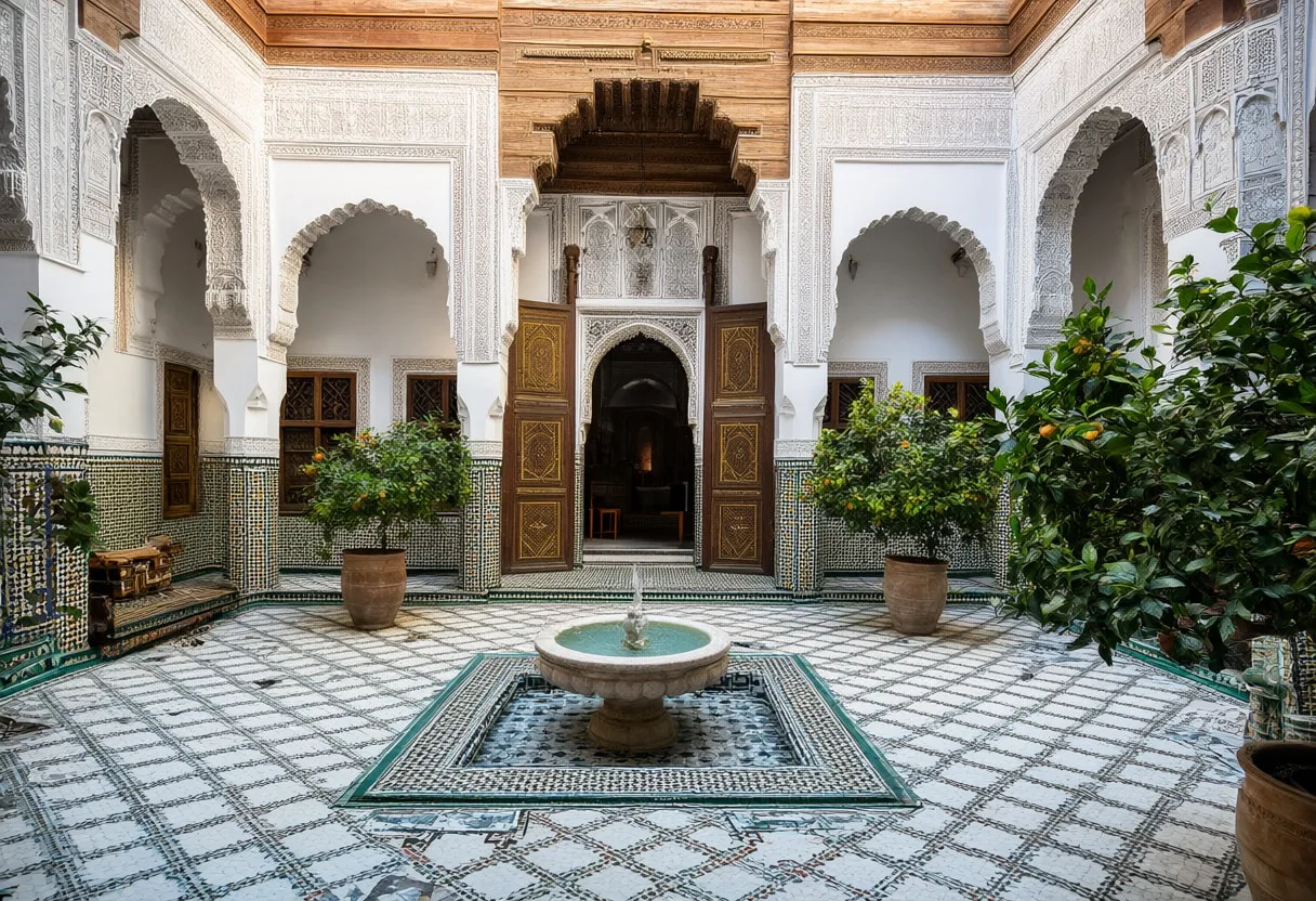 Marrakech Riad Courtyard