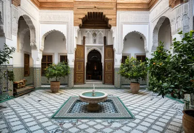 Marrakech Riad Courtyard