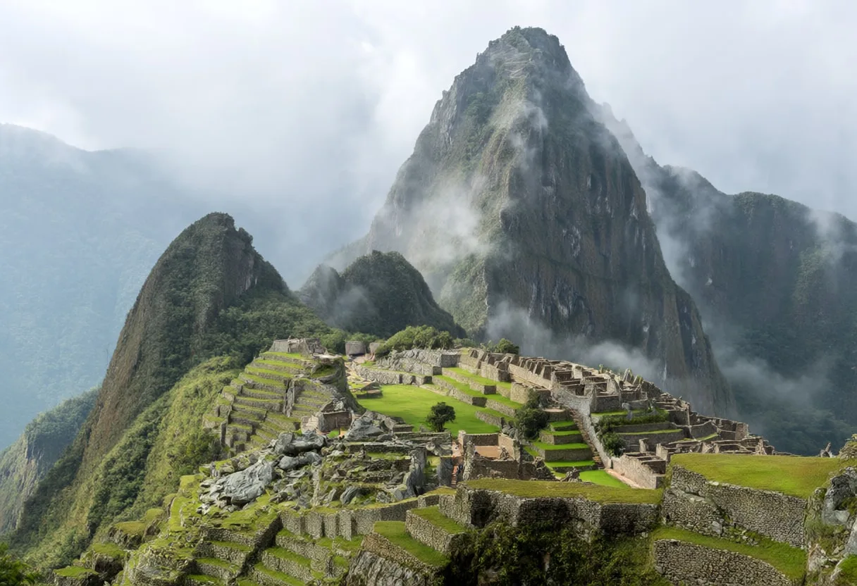 Machu Picchu in Morning Mist