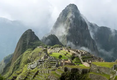 Machu Picchu in Morning Mist