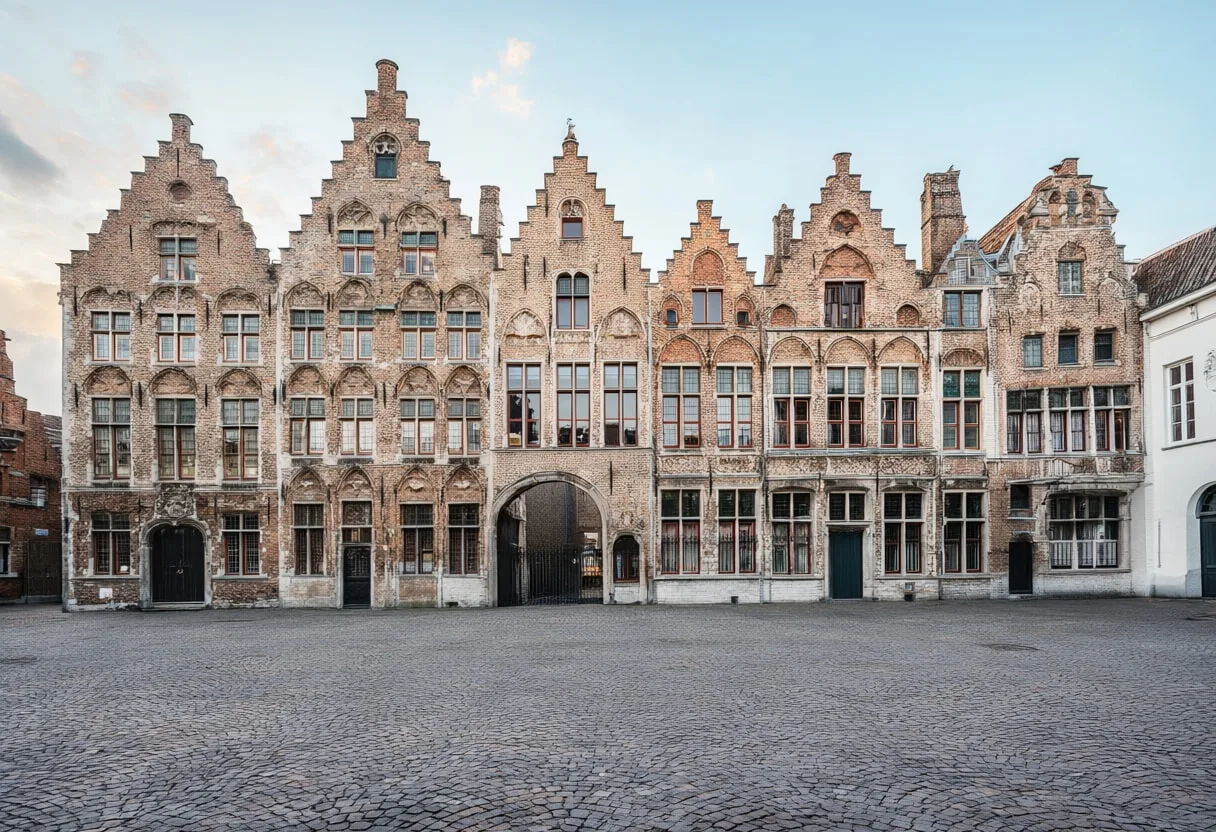 Bruges Cobbled Square
