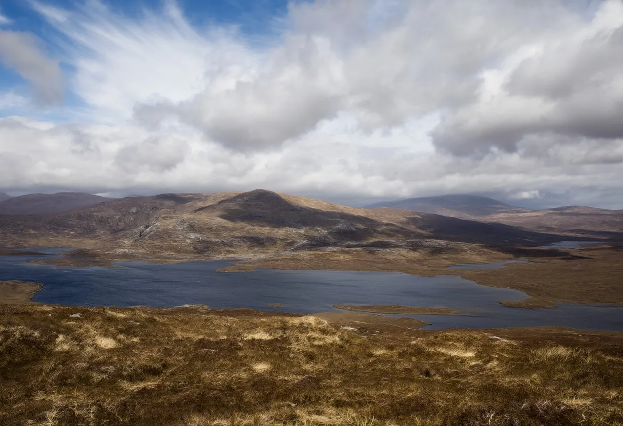 Scottish Highlands with a Loch
