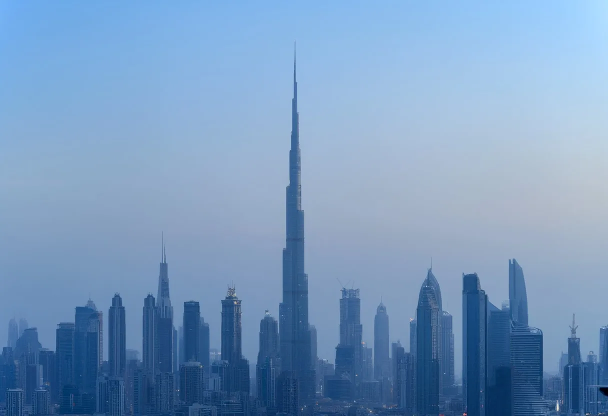 Dubai Skyline at Blue Hour