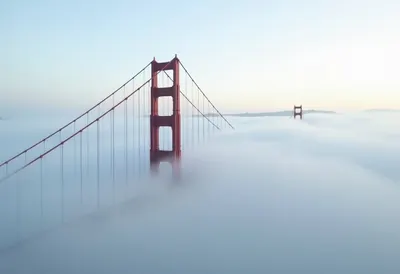 Golden Gate Bridge in Fog