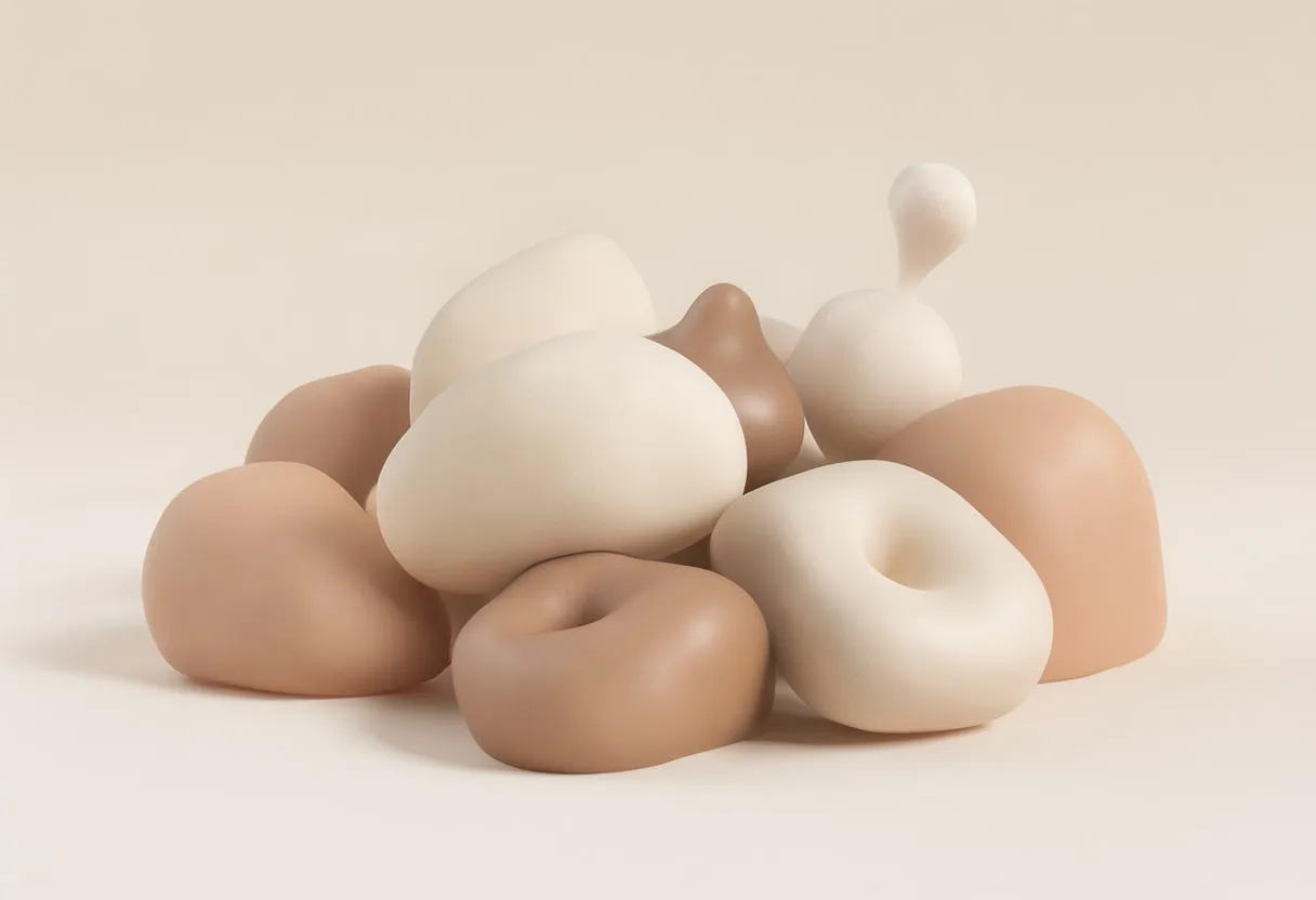 Soft Clay Shapes on Neutral Ground