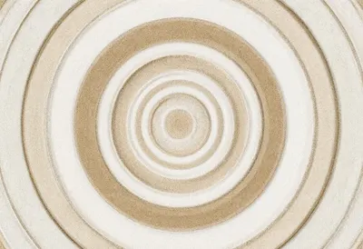 Concentric Circles in Sand Tones