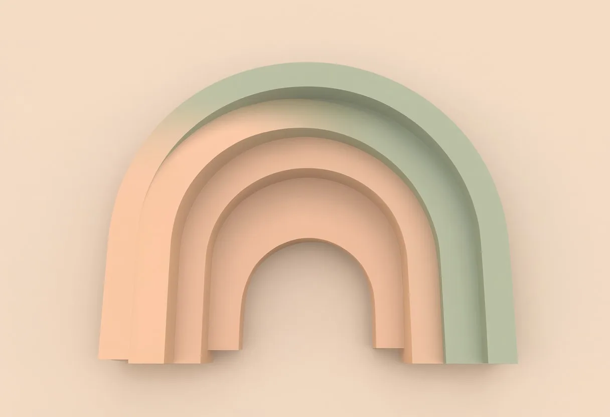 Nested Arches in Pastel