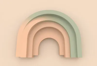 Nested Arches in Pastel