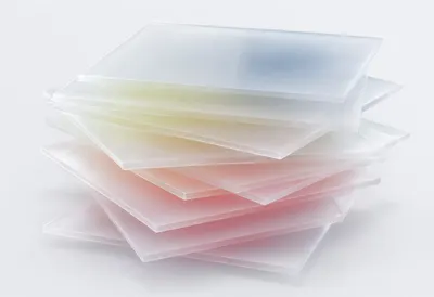 Frosted Glass Panels in Layers