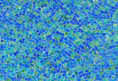 Mosaic Tile Pattern in Blue