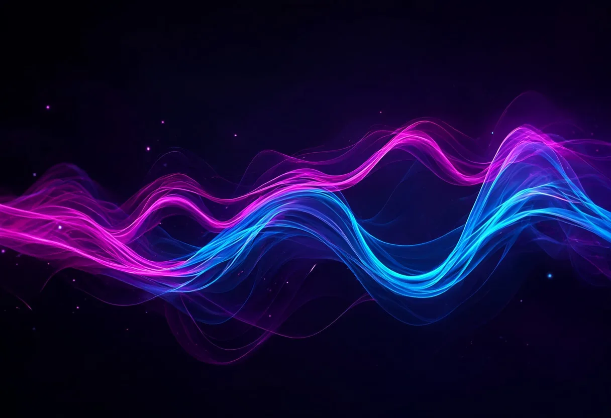 Neon Fluid Ribbon