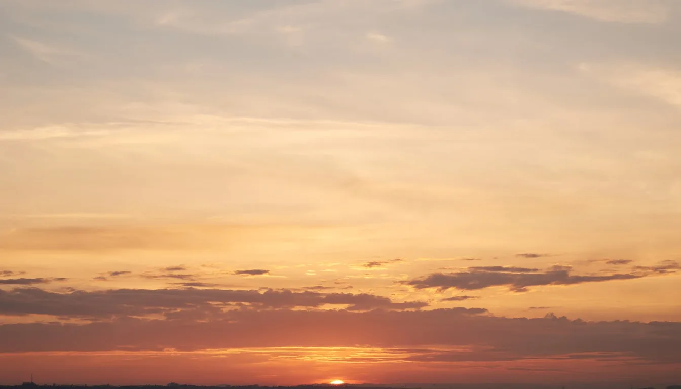 Wide Sunset Cloudscape