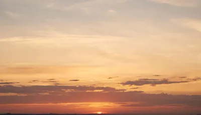 Wide Sunset Cloudscape