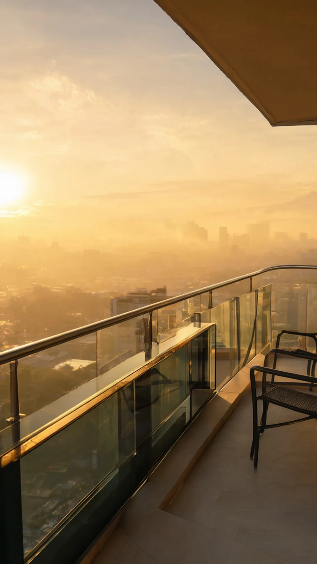 Golden Hour Balcony View