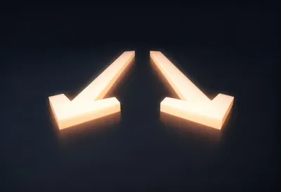 Two Abstract Arrows of Light Meeting