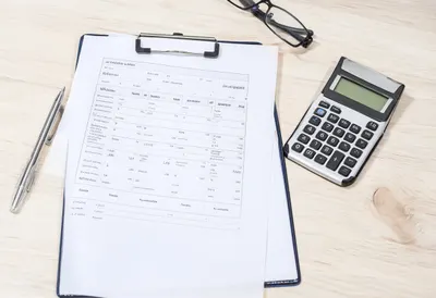 Budget Planning Flat Lay