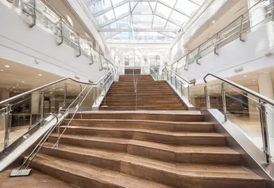 Stairs in a Modern Office Atrium