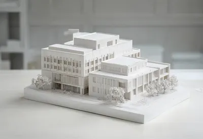 Architectural Model on a Studio Table
