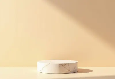 Marble Podium with Soft Shadow