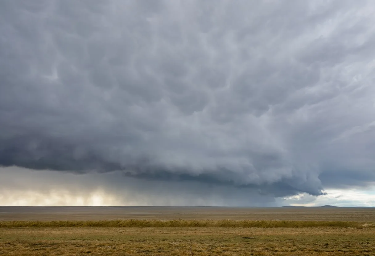Dramatic Storm Clouds over Plains