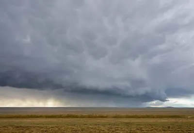 Dramatic Storm Clouds over Plains