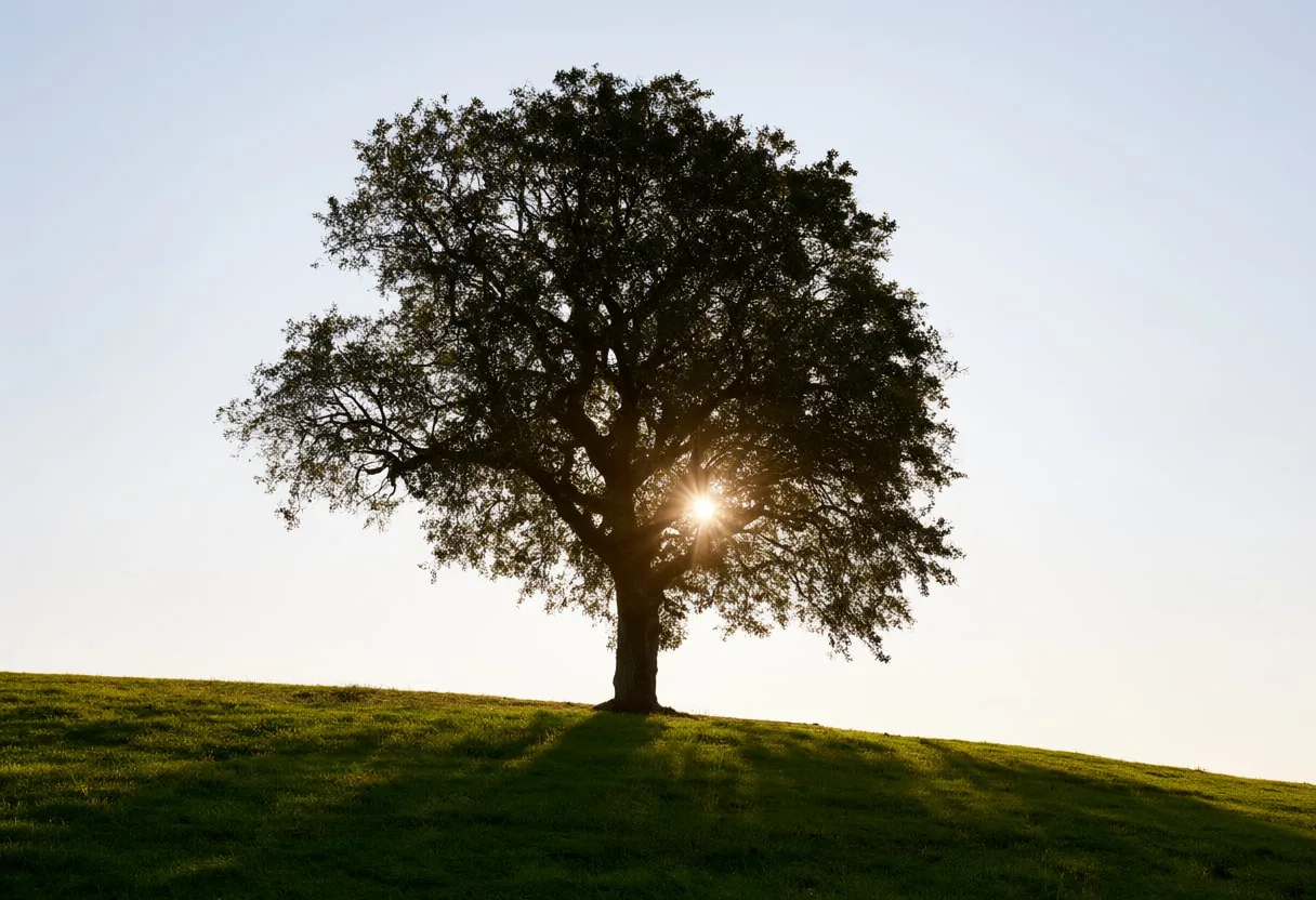 Sunlight Through a Single Tree