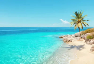 Digital Illustration of a Coral Coast