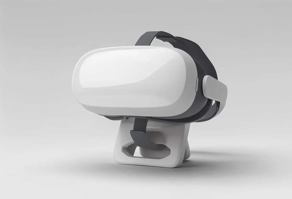 3D VR Headset on a Stand