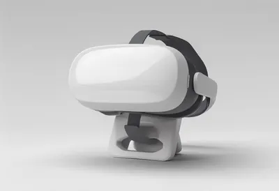 ชุดหูฟัง 3D VR บนขาตั้ง