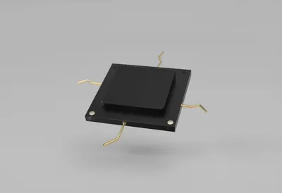 3D Processor Chip with Simple Pins
