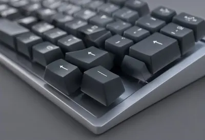 3D Keyboard Corner Shallow Depth