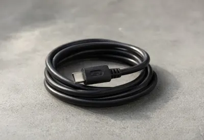 Coiled Cable on Concrete