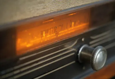 Vintage Radio Dial Macro