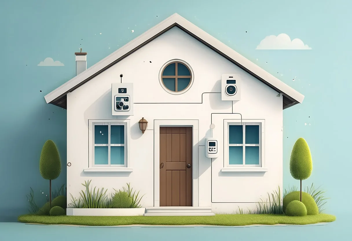 Digital Smart Home Illustration