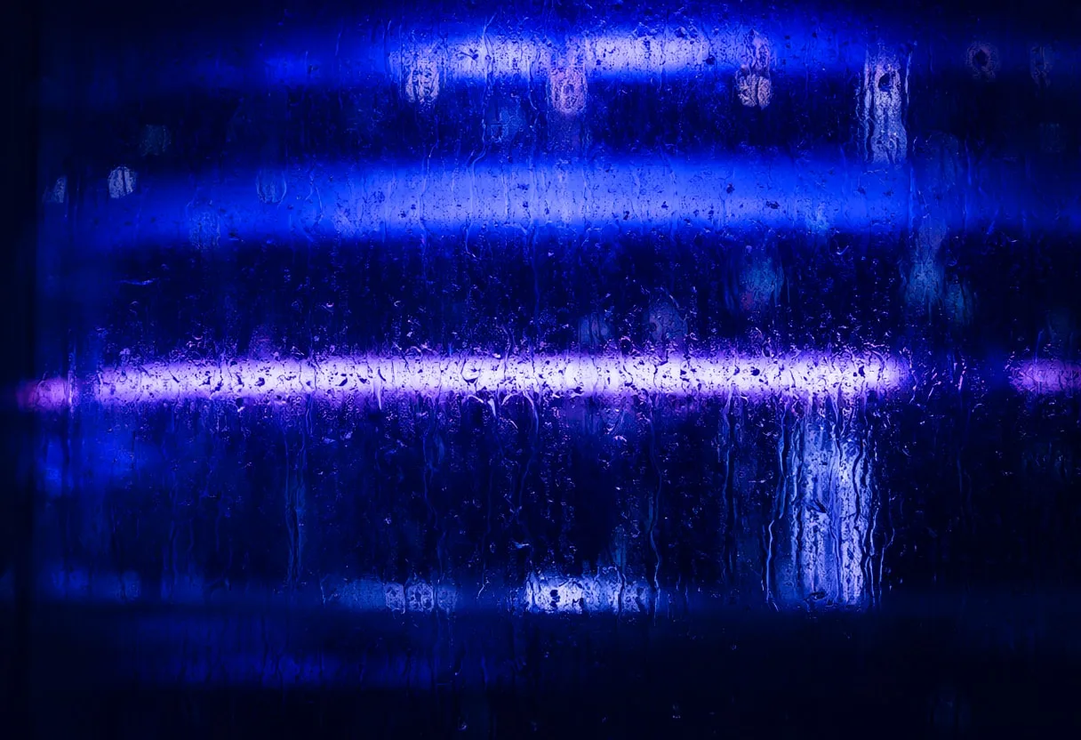 Rain on a Tech Window
